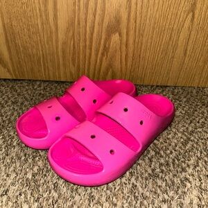 Crocs Pink Slide Sandals